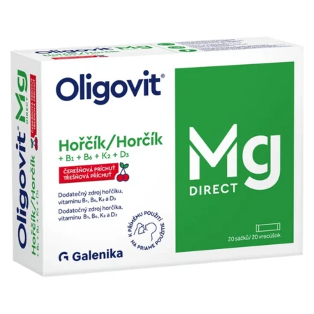 GALENIKA Oligovit Mg direct prášok s čerešňovou príchuťou 20 ks