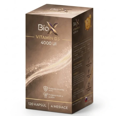 BIOX Vitamín D3 4000 UI 120 kapsúl