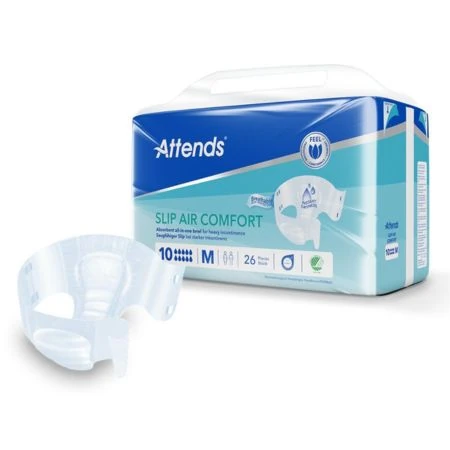 ATTENDS Slip Air Comfort 10 M plienkové nohavičky, obvod bokov 80-110 cm, savosť 3043 ml 26 ks