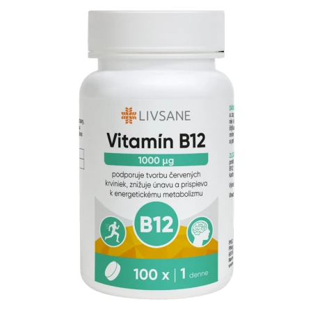 LIVSANE Vitamín B12 1000 µg 100 ks
