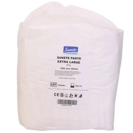 SANETE Pants nohavičky plienkové inkontinenčné XL, savosť 1350 ml obvod pása 120-170 cm 10 ks