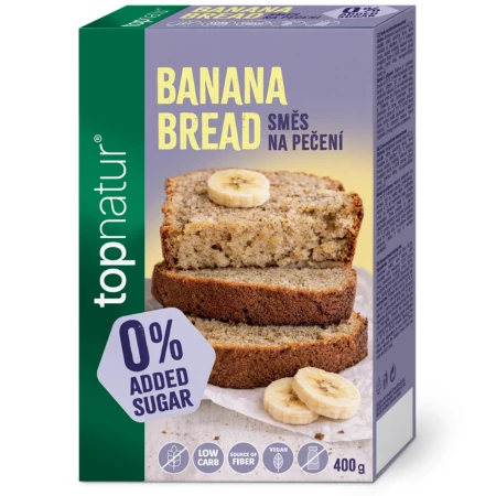TOPNATUR Zmes na pečenie banana bread bez pridaného cukru bezgluténová 400 g