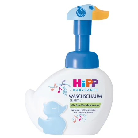 HiPP Babysanft pena na umývanie hudobník 250 ml