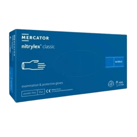 MERCATOR Nitrylex classic nitrilové rukavice veľ.M modré 100 ks