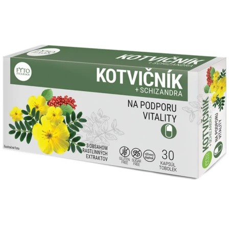 FYTO Kotvičník + schizandra 30 kapsúl
