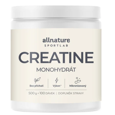 ALLNATURE Sportlab creatine monohydrát prášok bez príchute 500 g