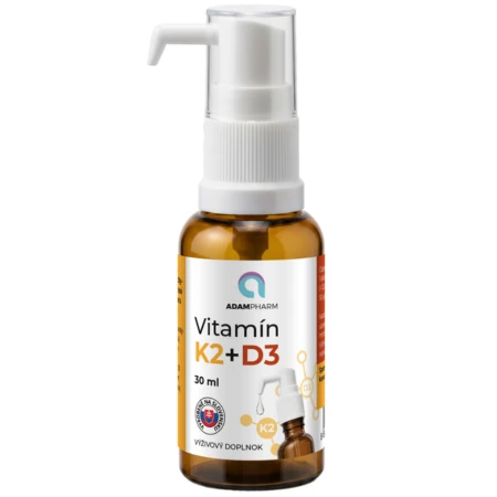 ADAMPHARM Vitamín K2 + D3 kvapky 30 ml