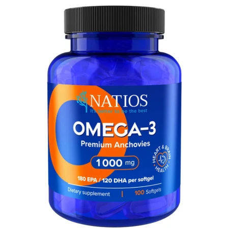 NATIOS Omega-3 premium anchovies 1000 mg 100 kapsúl