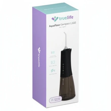 TRUELIFE Aquafloss compact L100 ústna sprcha nádržka 300 ml čierna 1 x 1 ks