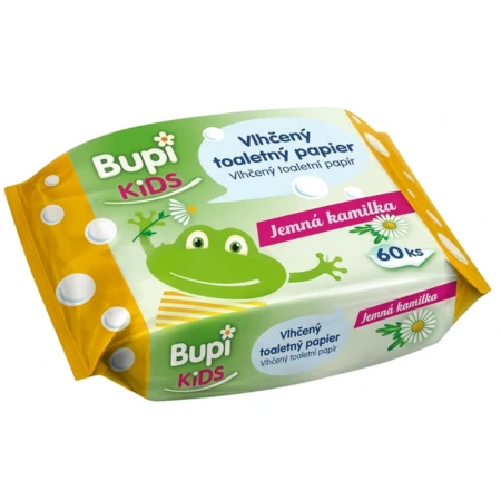 BUPI KIDS Vlhčený toaletný papier jemná kamilka 1 x 60 ks