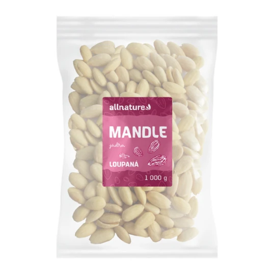 ALLNATURE Mandle jadrá lúpané 1000 g