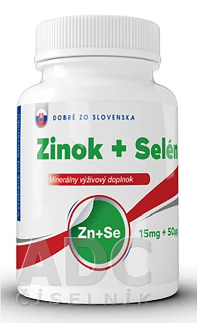 DOBRE ZO SLOVENSKA Zinok 15 mg + Selén 50 µg 30+10 tabliet zadarmo