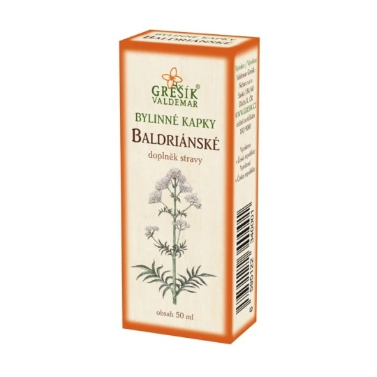 GREŠÍK Bylinné kvapky balderianske 50 ml