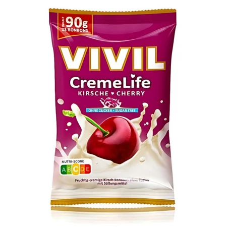 VIVIL Bonbons cremelife drops čerešňa 90 g