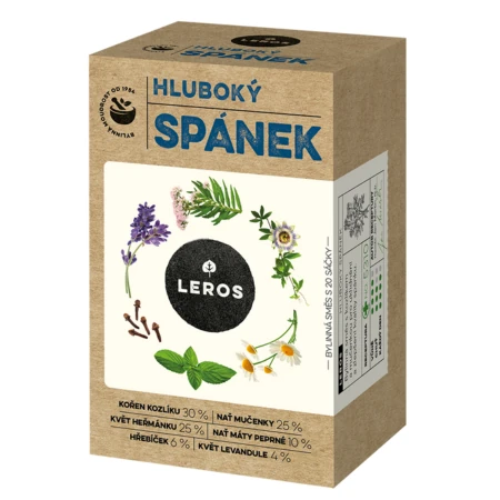 LEROS Hlboký spánok bylinný čaj 20 x 1 g
