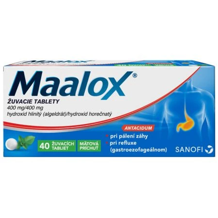 MAALOX 40 žuvacích tabliet