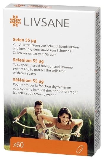 LIVSANE Selén 55 µg 60 tabliet