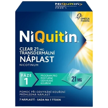NIQUITIN Clear 21 mg/24 h 7 ks