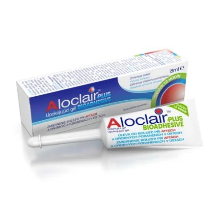 Aloclair PLUS BIOADHESIVE upokojujúci gél pri aftách a drobných poraneniach úst 8 ml
