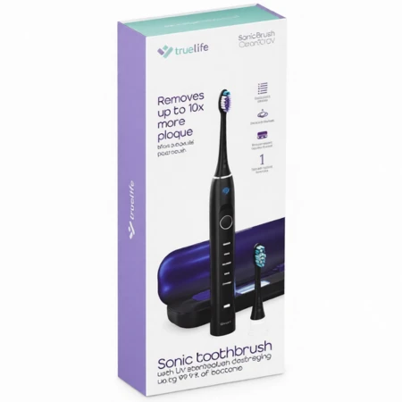 TRUELIFE Sonicbrush clean70 UV sonická zubná kefka čierna 1 x 1 ks