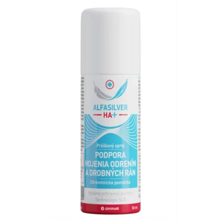 ALFASILVER HA+ sprej v prášku na ošetrenie rán 50 ml