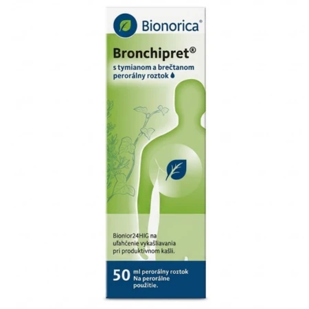 BRONCHIPRET Tymian a brečtan perorálny roztok 50 ml