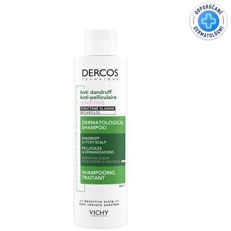 VICHY Dercos šampón proti lupinám citlivá pokožka 200 ml