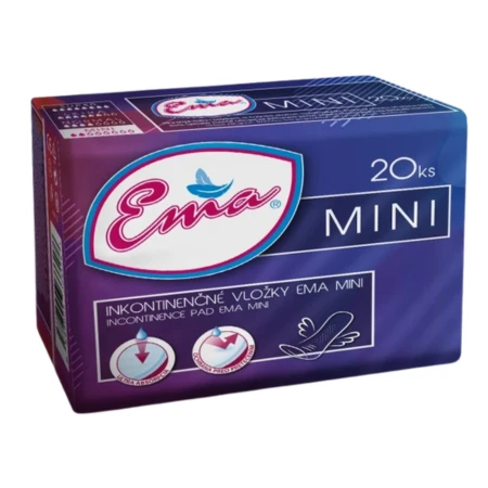 EMA Mini vložky, inkontinenčné pre ženy 20 kusov