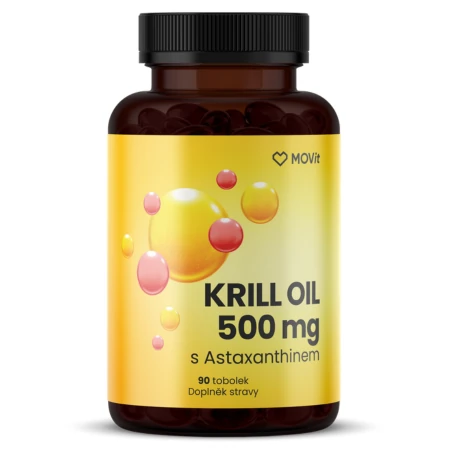 MOVit Omega Krill Oil 500 mg s astaxanthinom 90 kapsúl