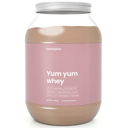 GYMBEAM Beastpink yum yum whey proteín príchuť čokoláda-lieskový oriešok inov.2026 1000 g