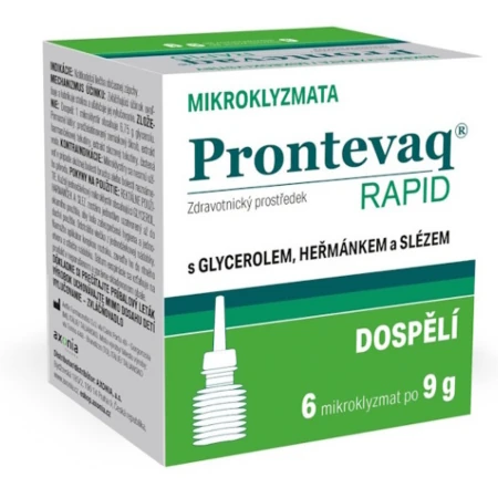 PRONTEVAQ Rapid mikroklystíry dospelí 6 x 9 g