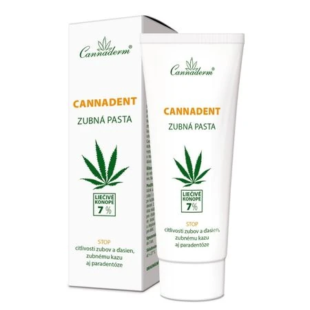 CANNADERM Cannadent ošetrujúca zubná pasta 75 g