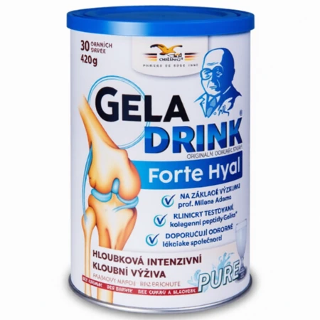 GELADRINK Forte hyal pure kĺbová výživa bez cukru a sladidiel 420 g