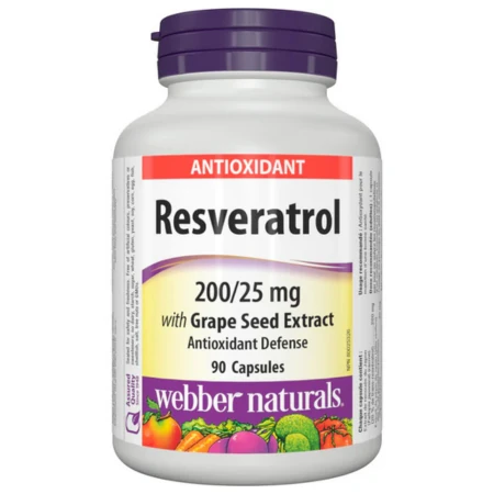 WEBBER NATURALS Resveratrol 90 kapsúl