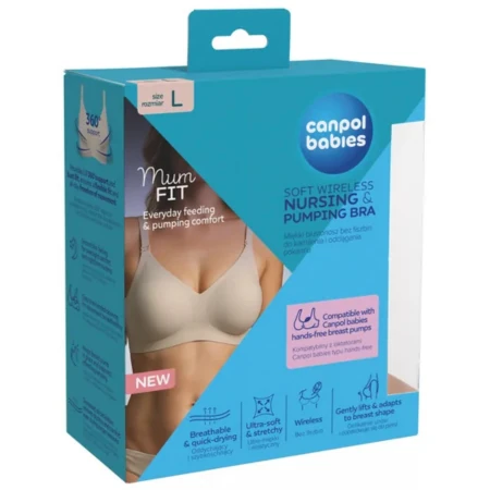 CANPOL BABIES Podprsenka mumfit veľkosť L na dojčenie a odsávanie 1 x 1 ks