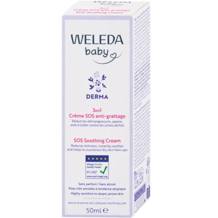 WELEDA Baby 3v1 derma upokojujúci SOS krém 50 ml