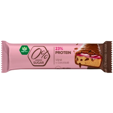 TOPNATUR Proteínová tyčinka višne v čokoláde 40 g