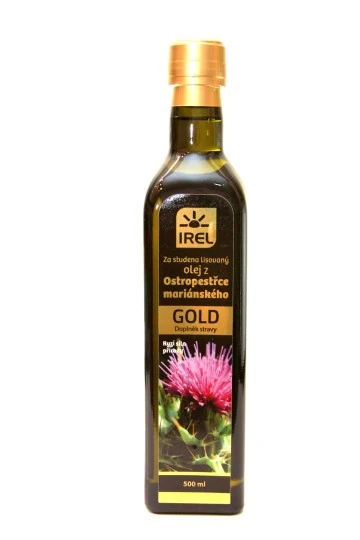 IREL Olej z pestreca mariánskeho gold 500 ml