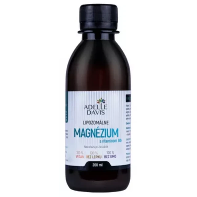 ADELLE DAVIS Lipozomálne magnézium s vitamínom B6 200ml