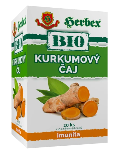 HERBEX BIO Kurkumový čaj 20 x 1,5 g