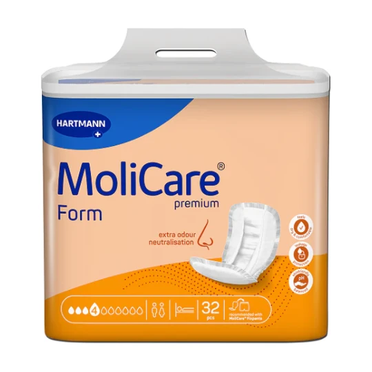 MOLICARE Premium form 4 kvapky vkladacie plienky savosť 1493 ml 32 ks