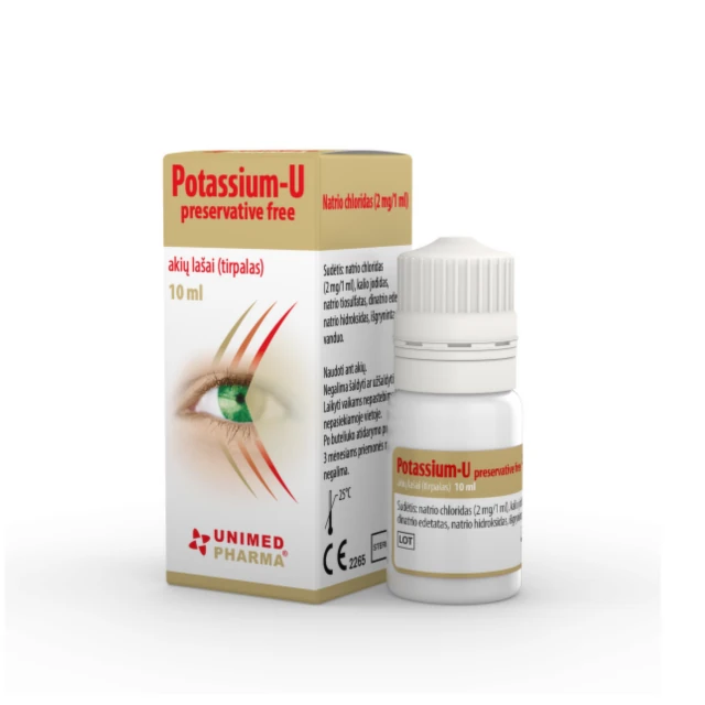 POTASSIUM-U Bez konzervačných látok očná roztoková instilácia 10 ml