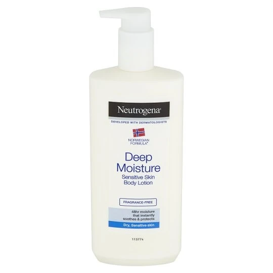 NEUTROGENA Hĺbkovo hydratačné telové mlieko pre citlivú pokožku 400 ml