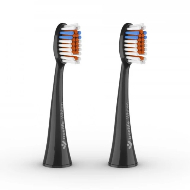 TRUELIFE Sonicbrush K-series heads whiten black náhradné hlavice pre sonickú zubnú kefku 2 ks