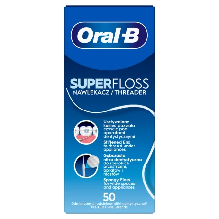 ORAL B Superfloss zubná niť 50 ks