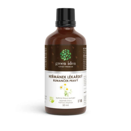 GREEN IDEA Rumanček pravý tinktúra bylinný liehový extrakt kvapky 50 ml