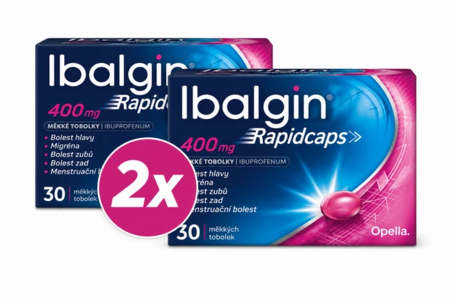 IBALGIN Rapidcaps 400 mg 30 kapsúl - balenie 2 ks