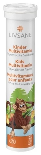 LIVSANE A-Z Multivitamín pre deti 20 kusov