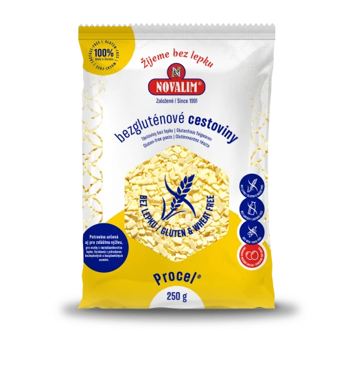 NOVALIM Bezlepkové cestoviny fliačky malé 250 g