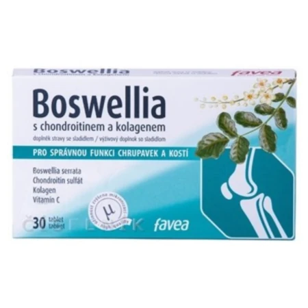 FAVEA Boswellia s chondroitínom a kolagénom 30 tabliet